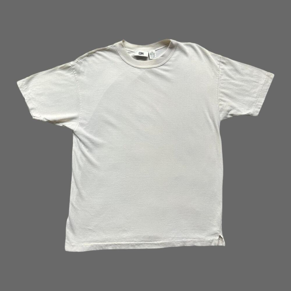 Vintage 90s BP Cream Single Stitch Tee Size Medium GUC